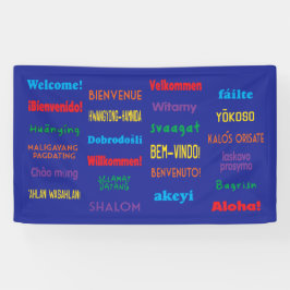 Bienvenue dans 24 langues différentes Bannière