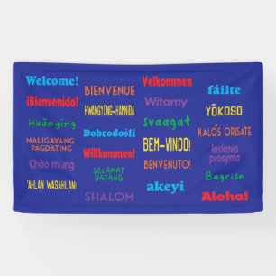 Bienvenue dans 24 langues différentes Bannière