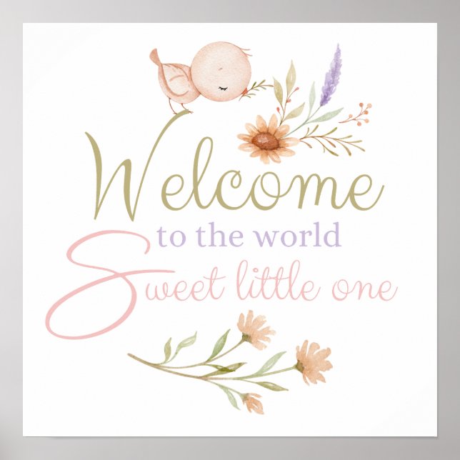 Bienvenue Dans Le Monde Sweet Little One Poster (Devant)