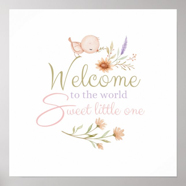 Bienvenue Dans Le Monde Sweet Little One Poster (Devant)