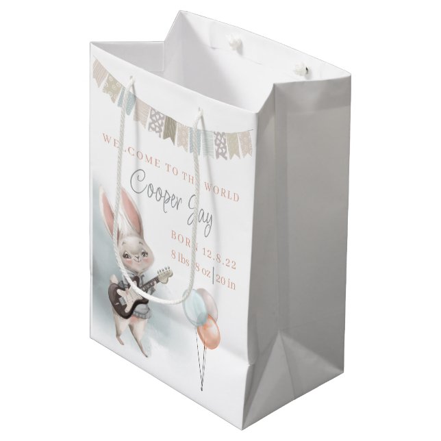 Bienvenue Dans Le Sac Cadeau Nouveau-Né Mondial (Devant Angle)