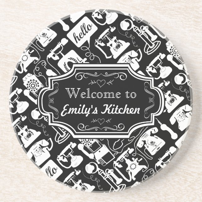 Bienvenue dans My Kitchen Dessous de verre personn (Devant)