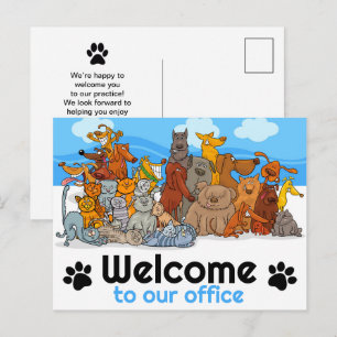 Bienvenue dans notre carte postale Office Pet Busi