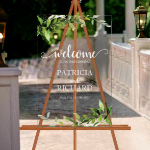 Bienvenue dans notre mariage de verdure naissante