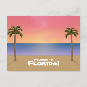 Bienvenue en Floride : Carte postale Plage