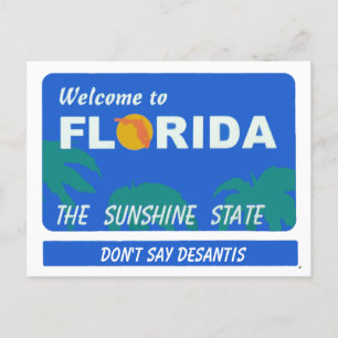 Bienvenue En Floride Votre Carte Postale Texte