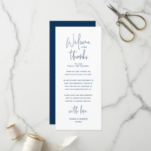 Bienvenue et merci, Place Setting Carte de remerci