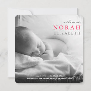 Bienvenue Faire-part bébé