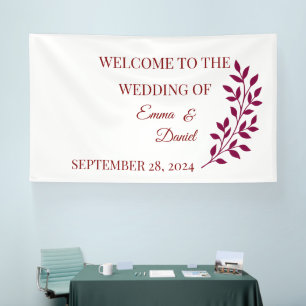 Bienvenue Floral. Grad. Bannière bébé   Décor pers