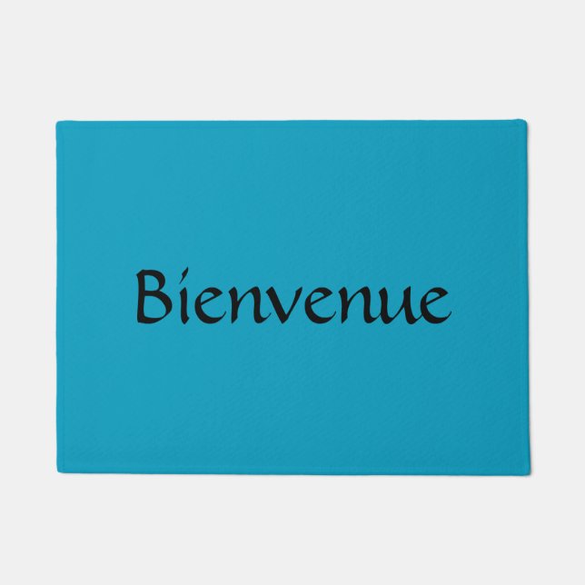 Bienvenue-Franzose-Fußmatte Fußmatte (Vorderseite)