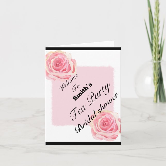 bienvenue invitation à thé (Devant)