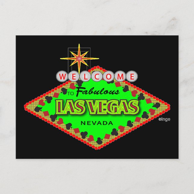Bienvenue, Las Vegas, Nevada Carte postale (Devant)