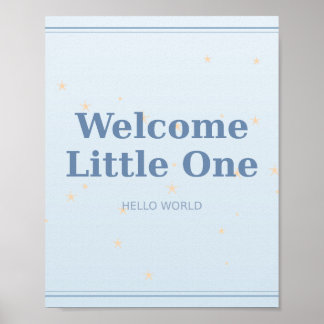 Bienvenue Little One Baby Nursery décoration mural