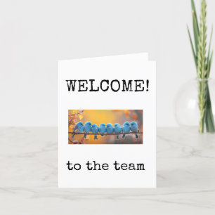 Bienvenue Nouveau employé, personnel, carte d'équi