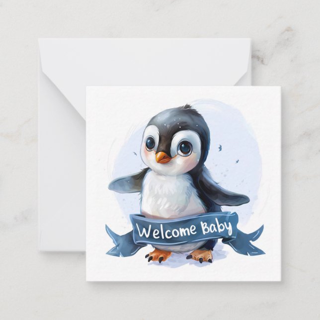 Bienvenue Nouvelle carte bébé (Devant)