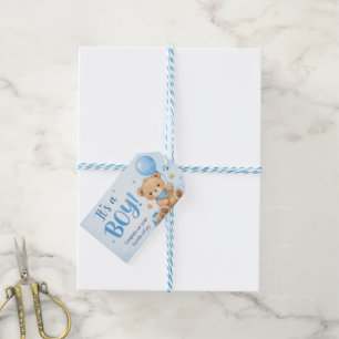 Bienvenue Petit Garçon – Étiquette de Cadeau pour