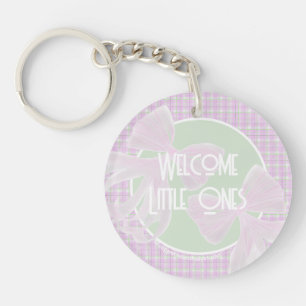 Bienvenue Petits - Nœuds Coquette Rose Jumelle