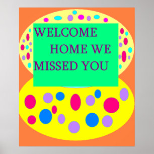 Bienvenue poster à la maison en guise de bienvenue