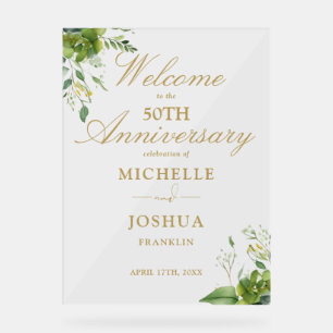 Bienvenue pour les 50 ans de mariage avec une touc