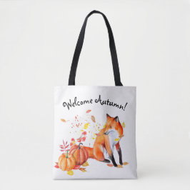 Bienvenue Renard d'automne Sac fourre-tout