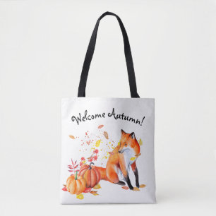Bienvenue Renard d'automne Sac fourre-tout