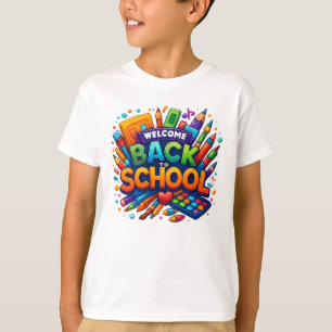 Bienvenue Retour à la T-shirt Fournitures scolaire