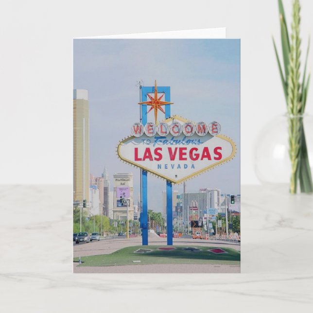 Bienvenue sur Fabulous Las Vegas Faire-part Card (Devant)
