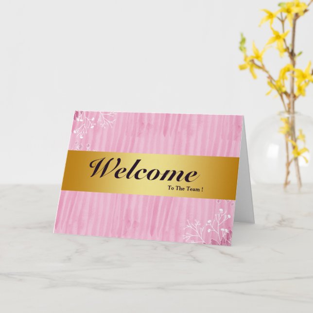 Bienvenue Sur La Carte De Vente D'Or Minimal Team (Fleur jaune)