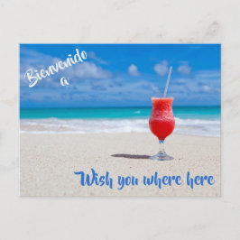 Bienvenue sur la carte postale de la plage avec Re