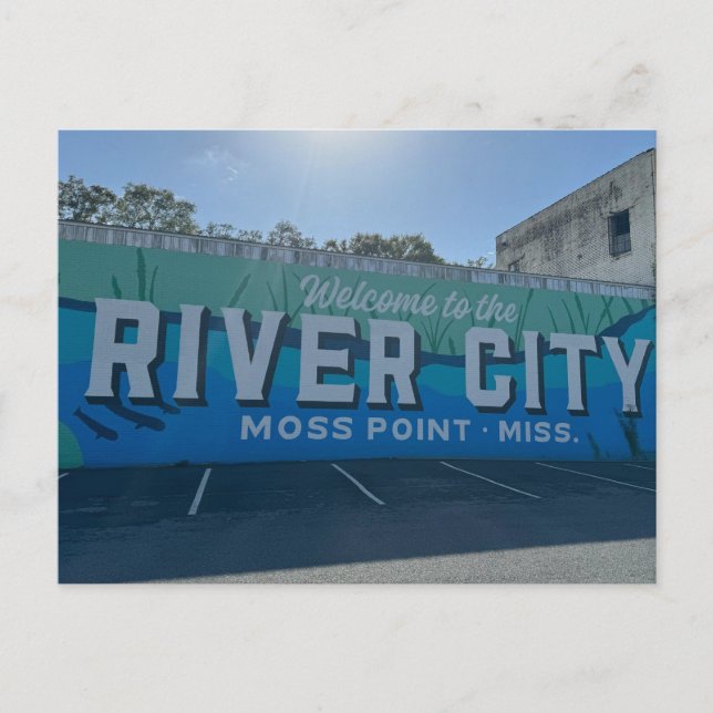 Bienvenue Sur La Carte Postale River City (Devant)