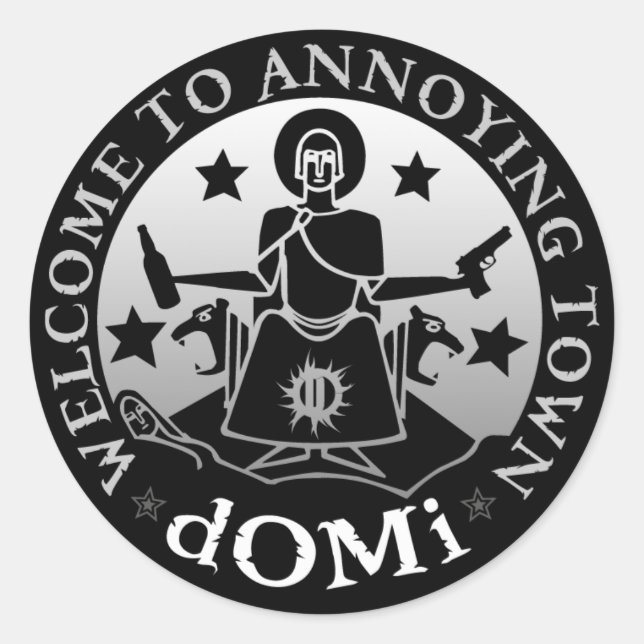 Bienvenue Sur Le Sticker Qui Vous Emmerde ! (Devant)