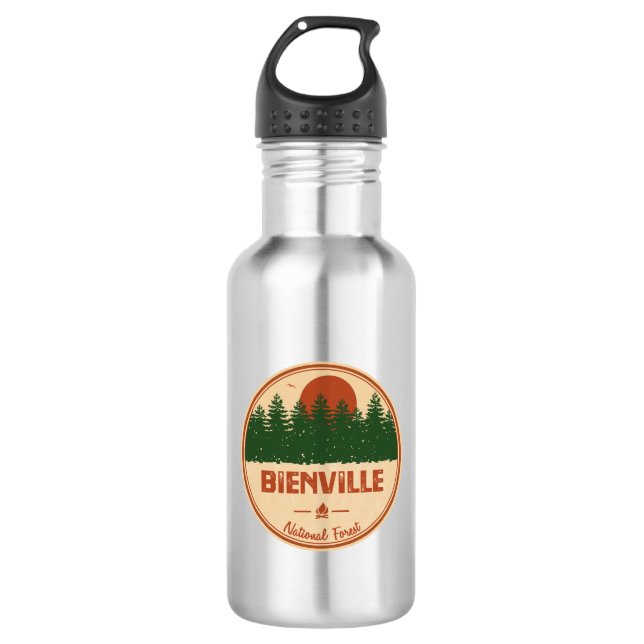 Bienville National Forest Edelstahlflasche (Vorderseite)