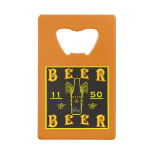 Bier 11 50 Orange Geldbeutel Flaschenöffner