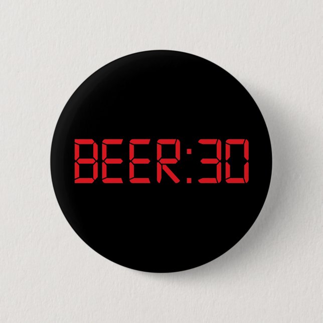 Bier 30 dreißig Iren Button (Vorderseite)