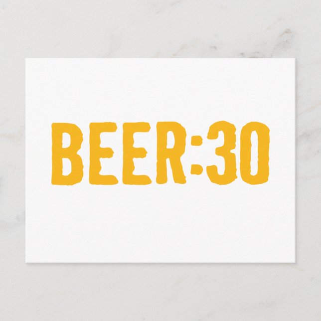 Bier: 30 postkarte (Vorderseite)