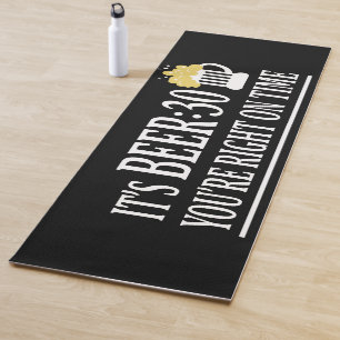 Bier 30 Yoga Funny Drink Übung Yogamatte
