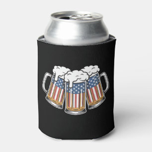 Bier 4. Juli Amerikanische Flagge US Vintage Retro Dosenkühler