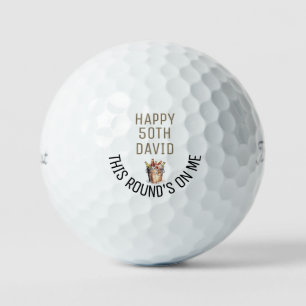 Bier 50. Geburtstag Titleist Pro V1 Golfball