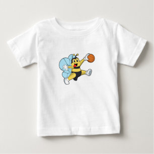 Bier als Basketballspieler mit Basketball Baby T-shirt