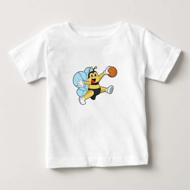 Bier als Basketballspieler mit Basketball Baby T-shirt (Vorderseite)