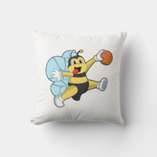 Bier als Basketballspieler mit Basketball Kissen