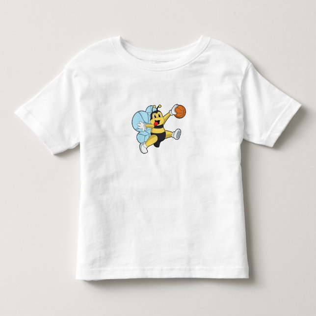 Bier als Basketballspieler mit Basketball Kleinkind T-shirt (Vorderseite)