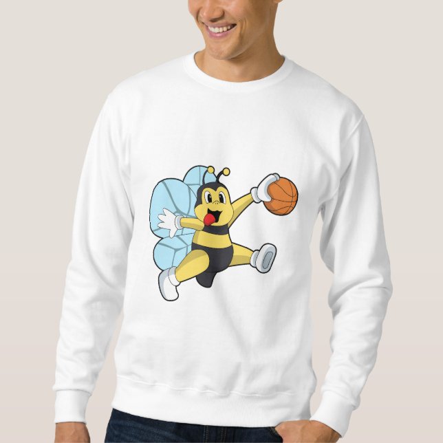Bier als Basketballspieler mit Basketball Sweatshirt (Vorderseite)