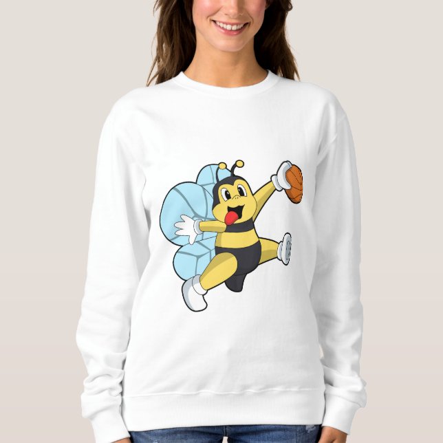 Bier als Basketballspieler mit Basketball Sweatshirt (Vorderseite)