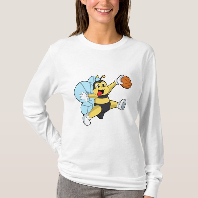 Bier als Basketballspieler mit Basketball T-Shirt (Vorderseite)