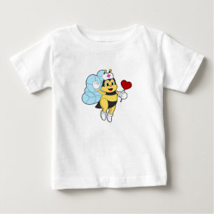 Bier als Krankenschwester mit Herz.PNG Baby T-shirt