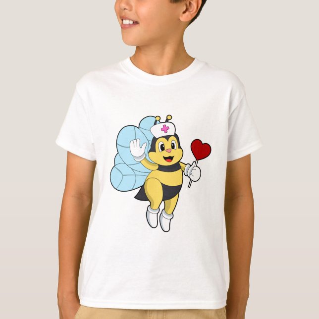 Bier als Krankenschwester mit Herz.PNG T-Shirt (Vorderseite)