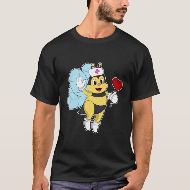 Bier als Krankenschwester mit Herz.PNG T-Shirt (Vorderseite)