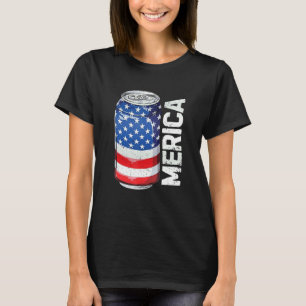 Bier Amerikanische Flagge 4. Juli Männer Frauen Me T-Shirt