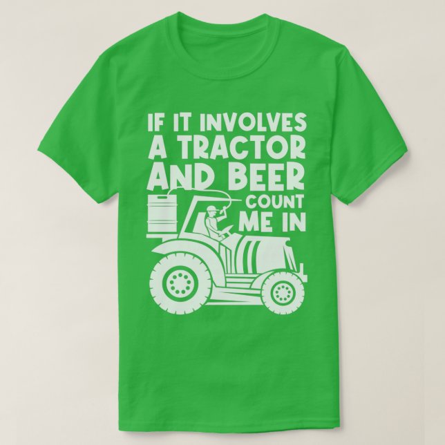 Bier-Amp-Traktor Bauer 1 T-Shirt (Design vorne)